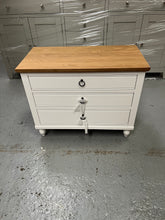 Load image into Gallery viewer, ELKSTONE PAINTED PARCHMENT
Large 3 Drawer Bedside Quality Furniture Clearance Ltd
