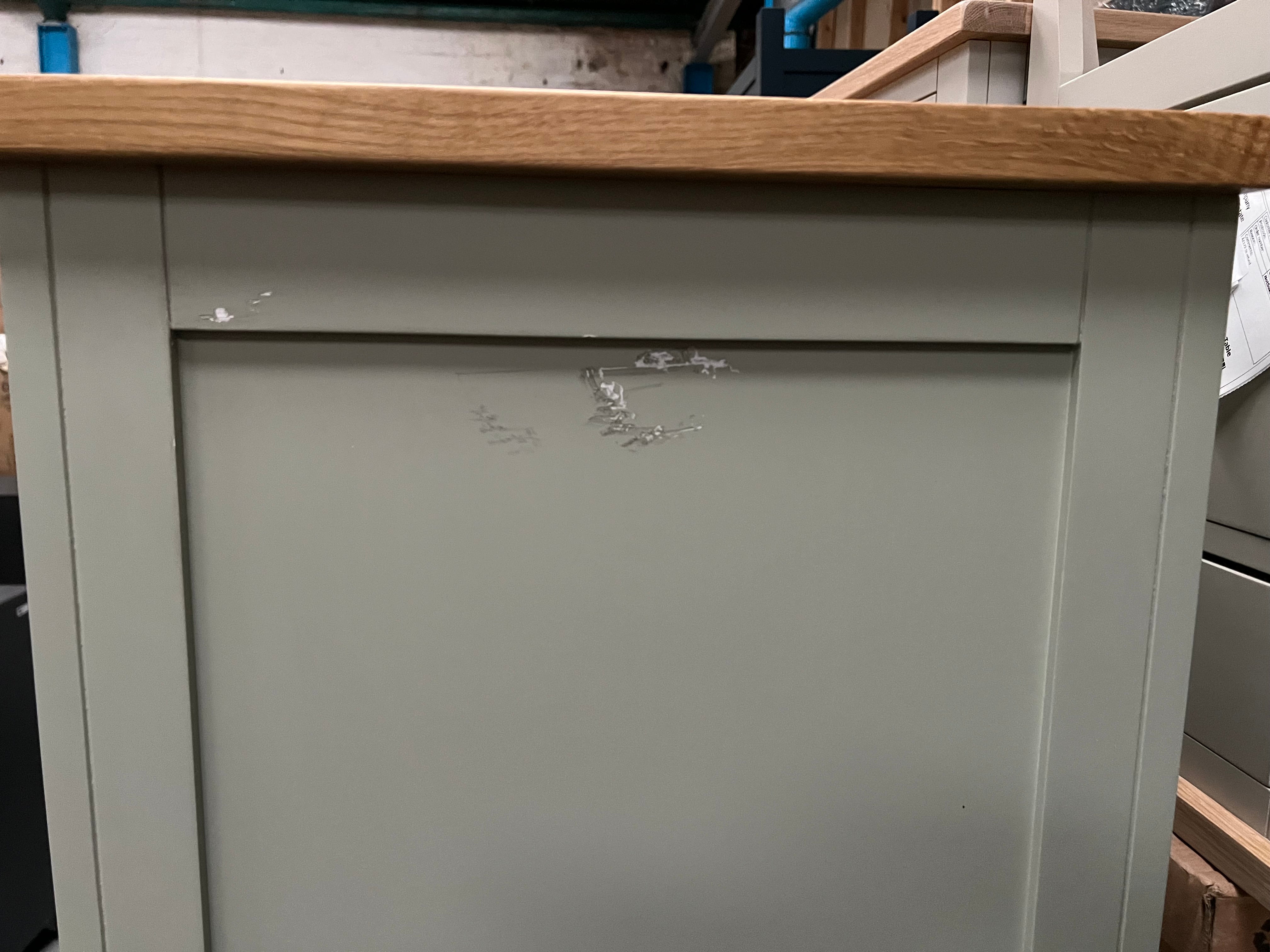 Sussex Sage Green Double Larder Quality Furniture Clearance Ltd