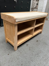 Load image into Gallery viewer, INGLESHAM WHITEWASH OAK
Shoe Storage Bench Quality Furniture Clearance Ltd
