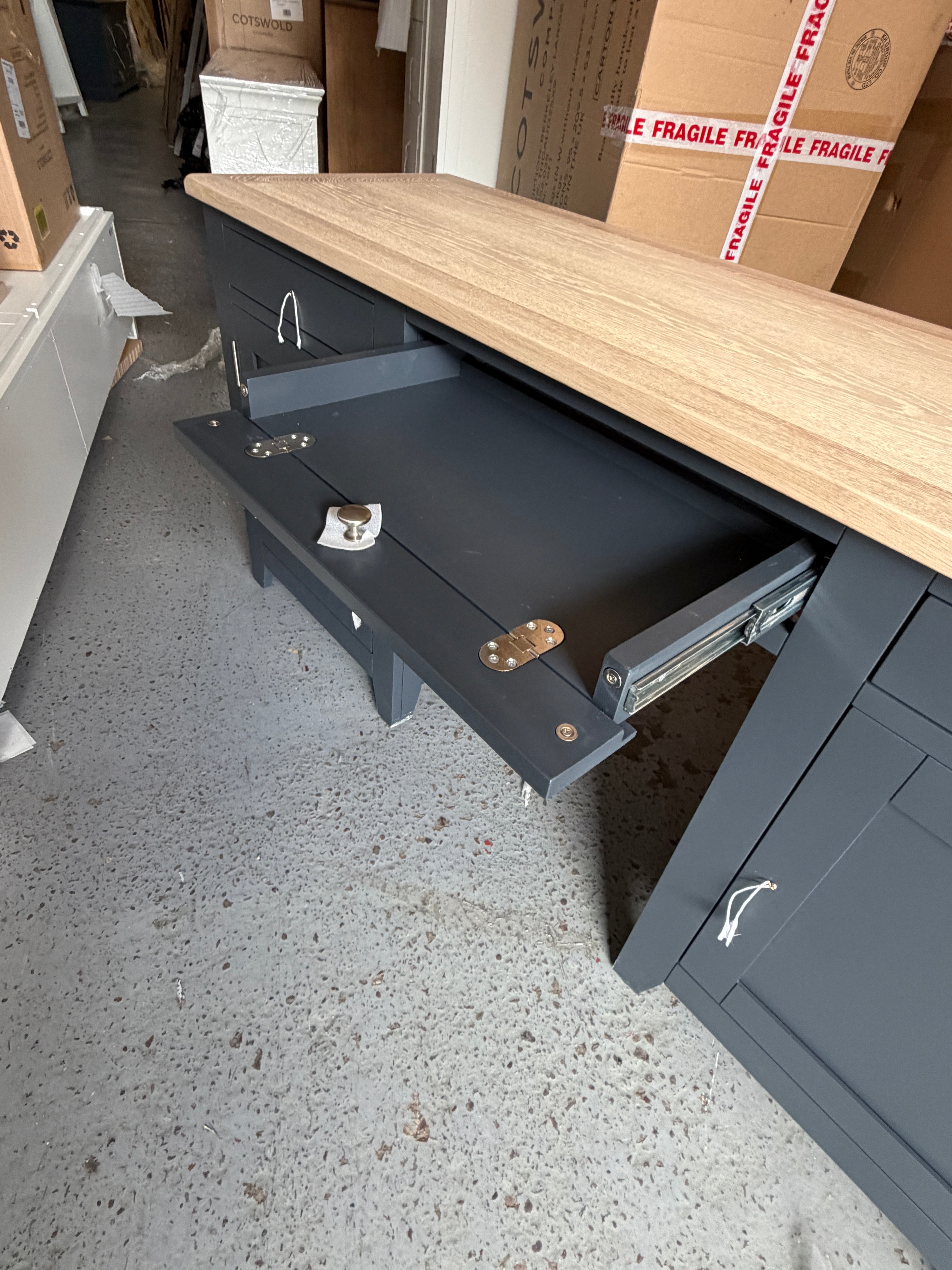 CHESTER CHARCOAL
Double Pedestal Desk furniture delivered