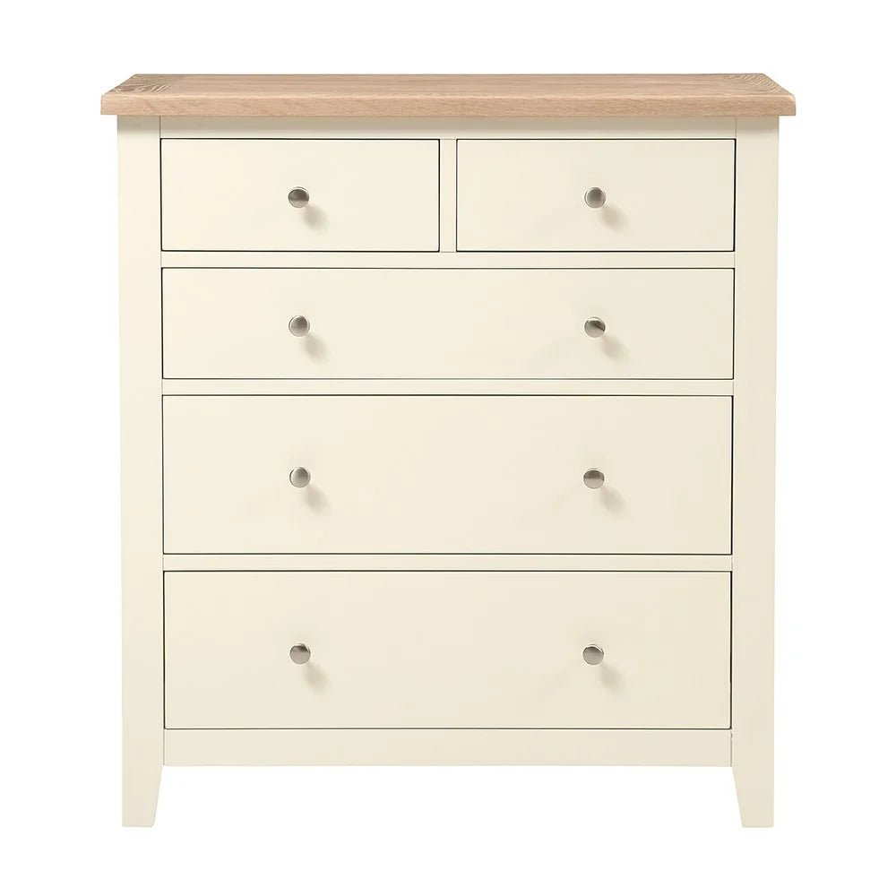 CHESTER CLASSIC CREAM
5 Drawer Chest Quality Furniture Clearance Ltd