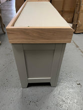 Load image into Gallery viewer, Chester Dove Grey Large Shoe Storage Trunk and Bench furniture delivered
