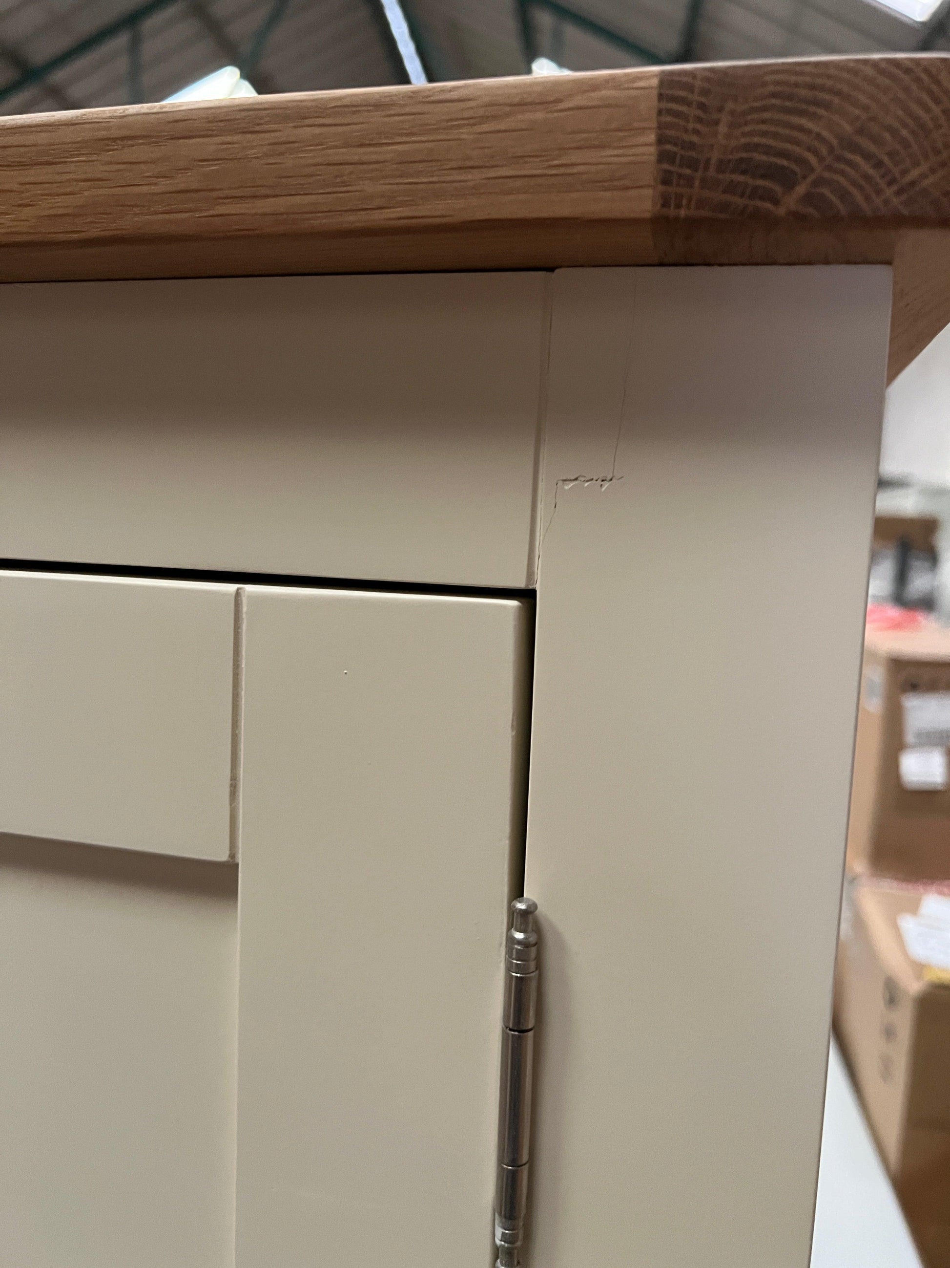 Sussex cotswold cream narrow larder Quality Furniture Clearance Ltd