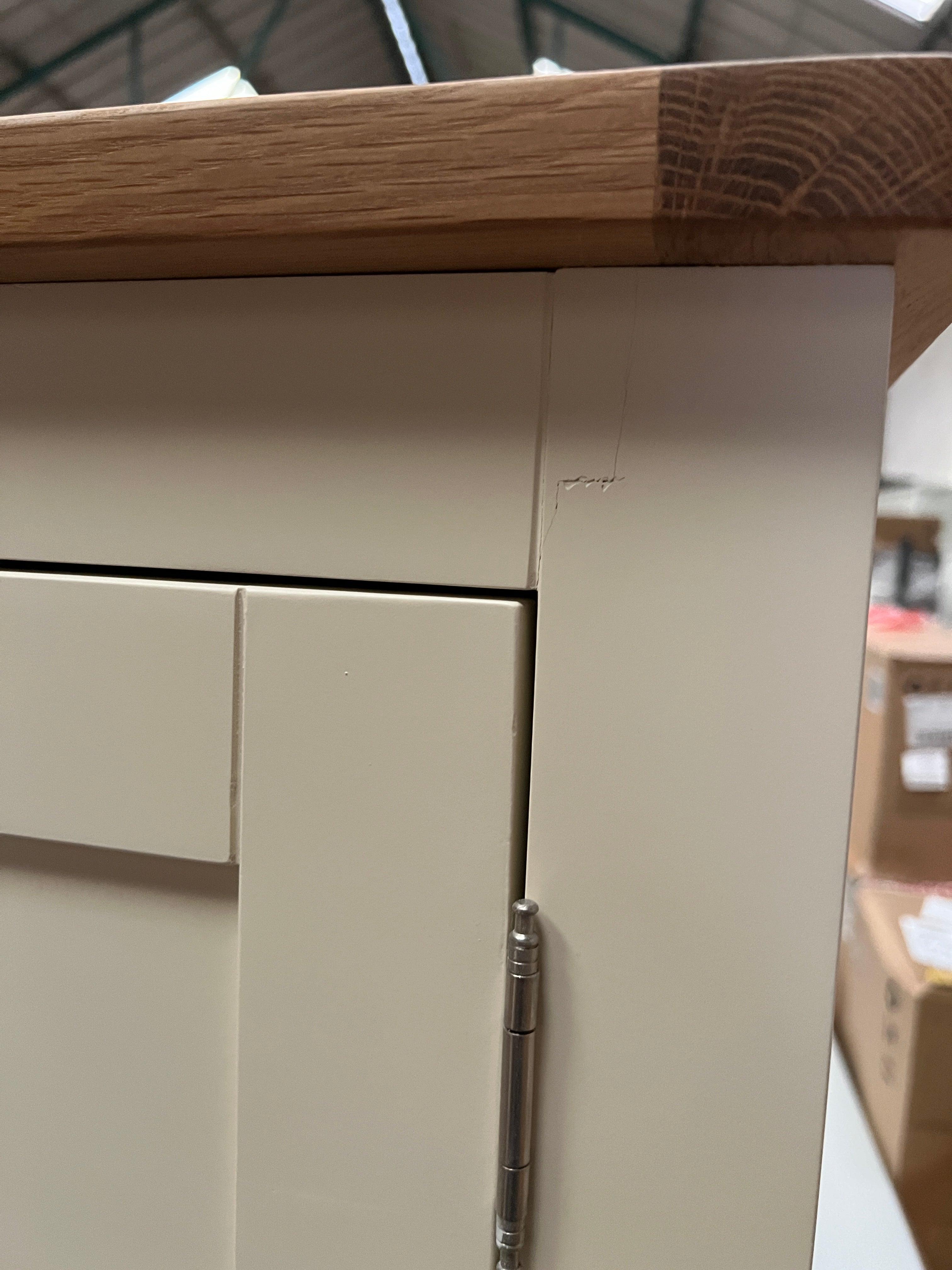 Sussex cotswold cream narrow larder Quality Furniture Clearance Ltd