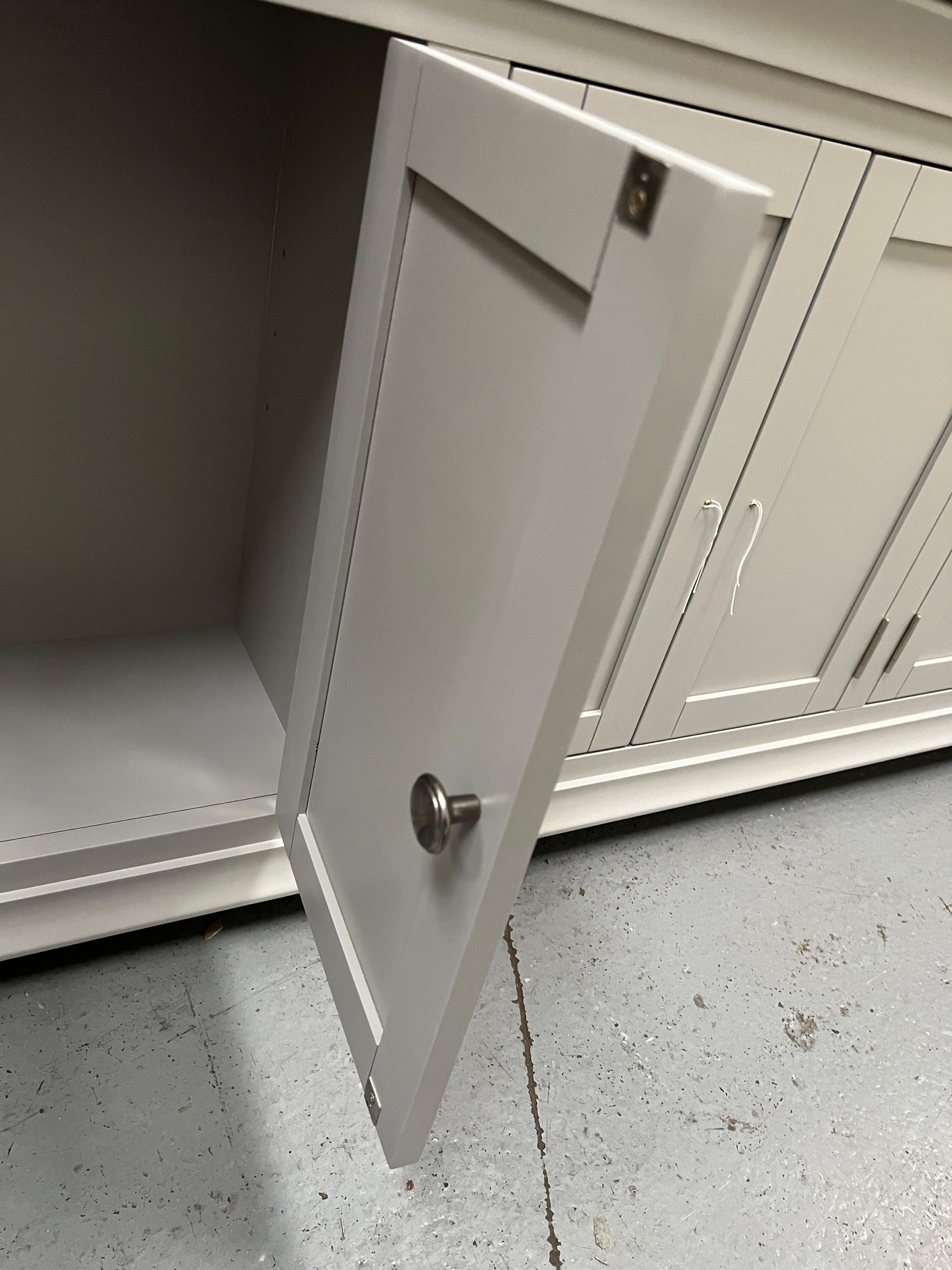 Chantilly Pebble Grey Grand Bookcase furniture delivered