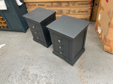 Load image into Gallery viewer, CHANTILLY DUSKY BLACK Set of 2 Bedside Tables Quality Furniture Clearance Ltd
