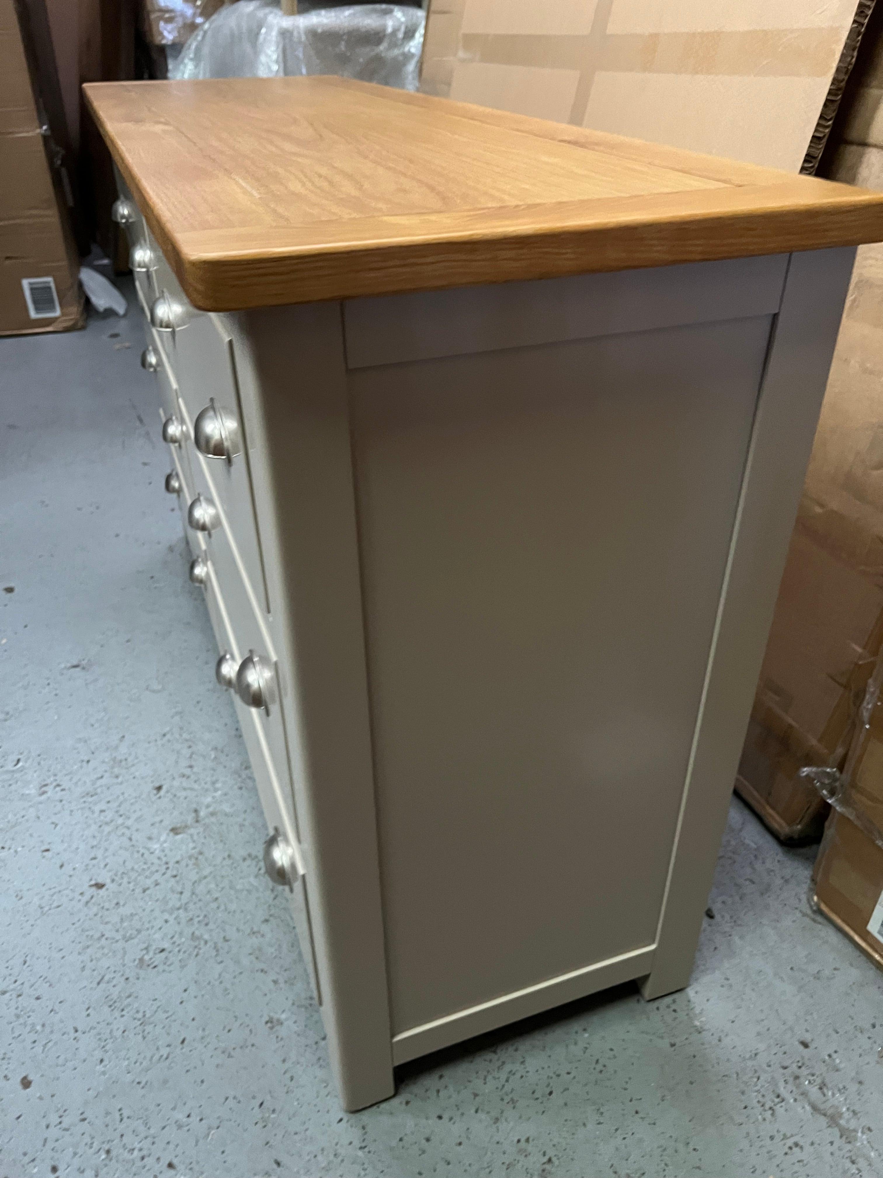 LUNDY STONE
6 Drawer Wide Chest Quality Furniture Clearance Ltd