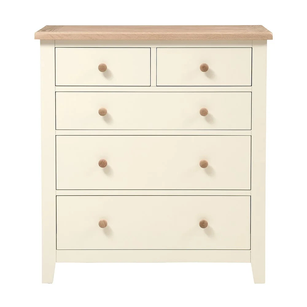 CHESTER CLASSIC CREAM
5 Drawer Chest Quality Furniture Clearance Ltd