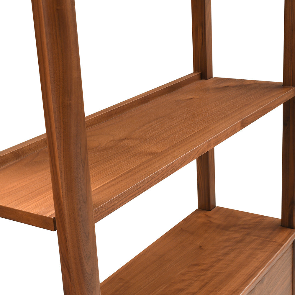 BARRINGTON WALNUT Large Open Bookcase Quality Furniture Clearance Ltd
