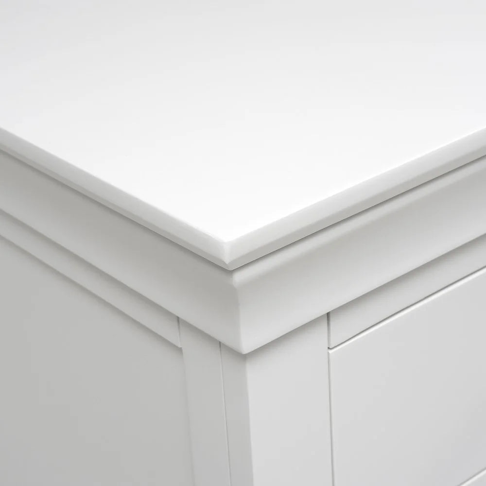 Chantilly Warm White 10 Drawer Chest Quality Furniture Clearance Ltd