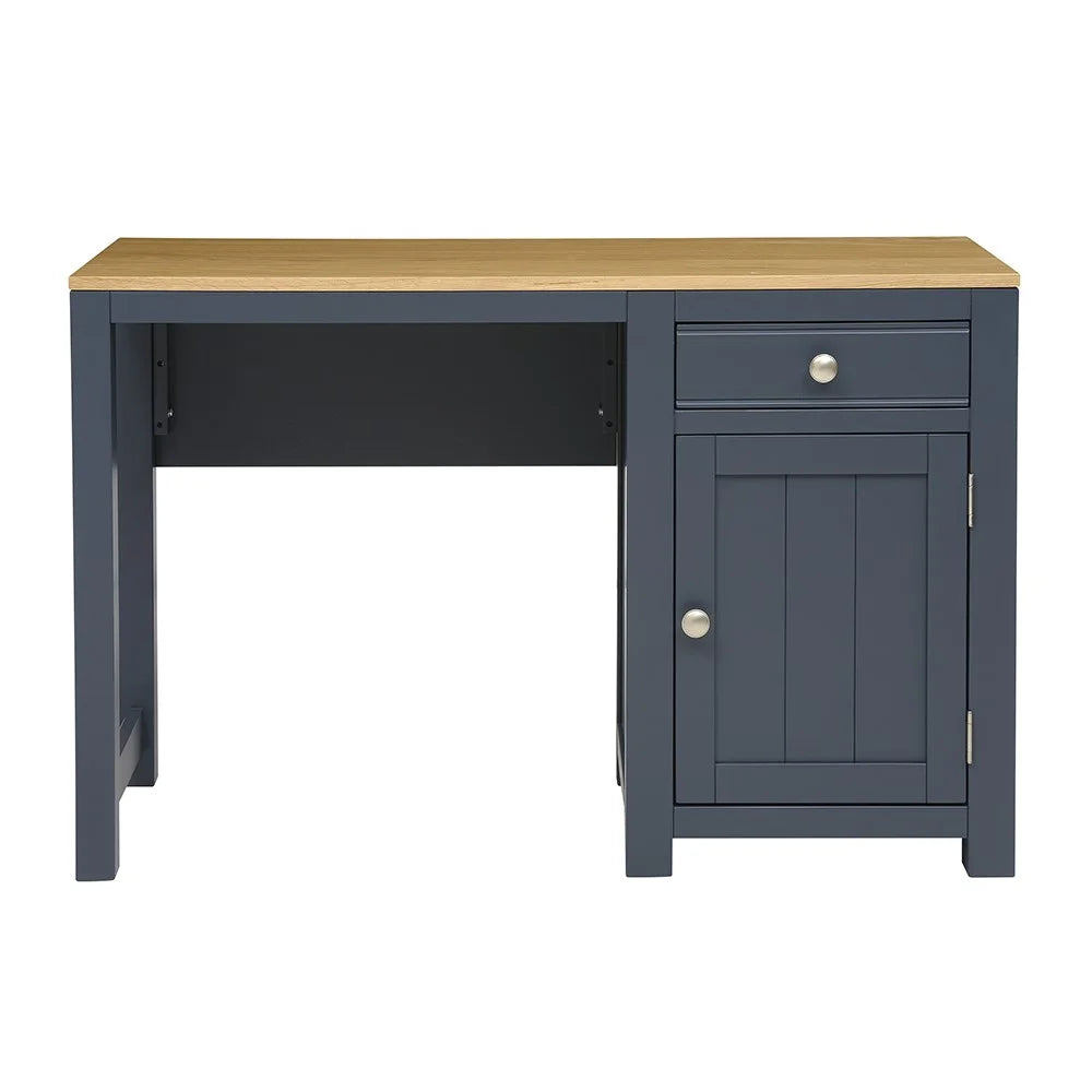 Chalford Inky Blue Single Pedestal Desk. furniture delivered