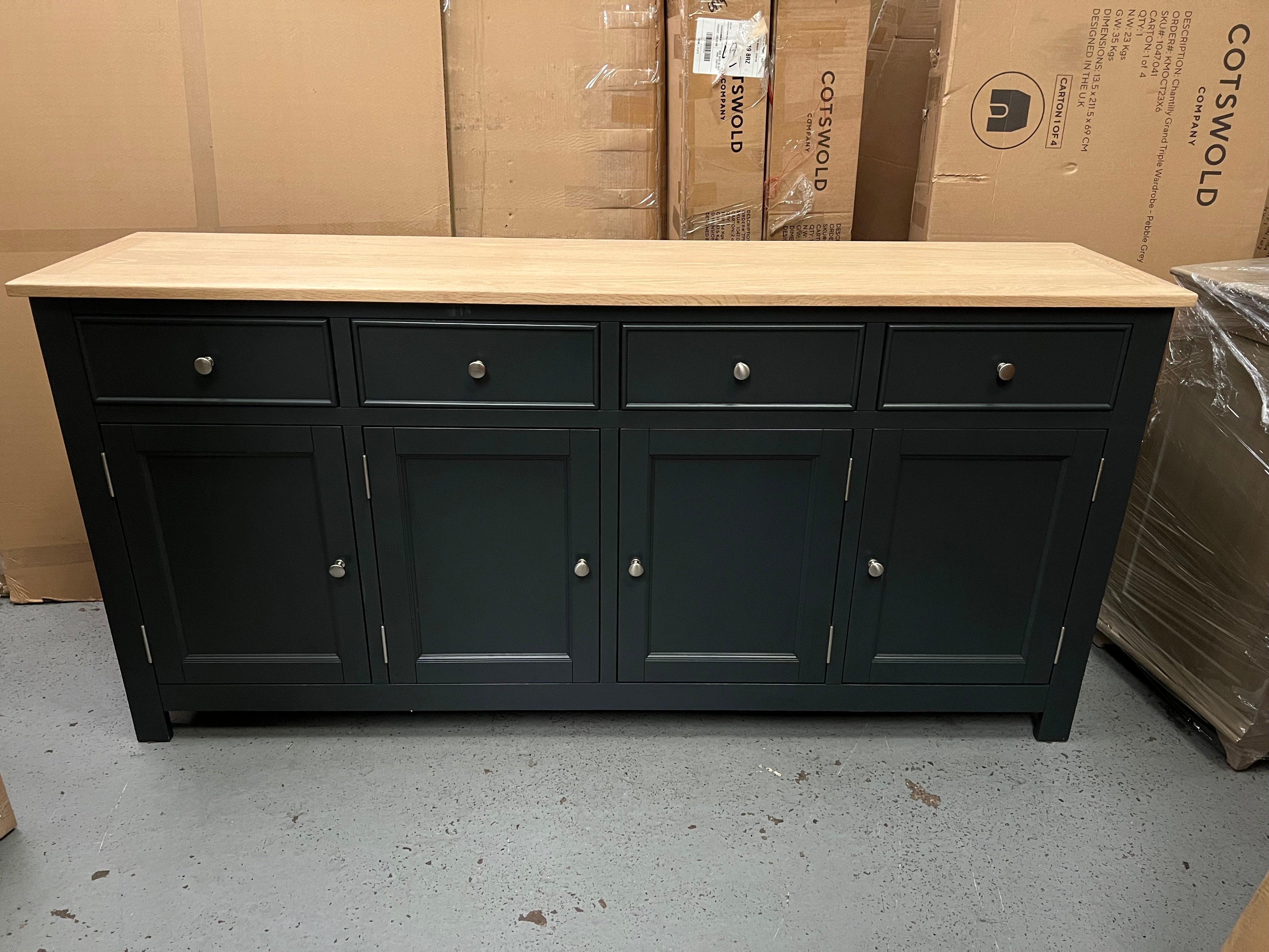 Ellwood Charcoal Extra Large Sideboard furniture delivered