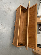 Load image into Gallery viewer, Elkstone Mellow Oak Monks Bench with Storage Quality Furniture Clearance Ltd
