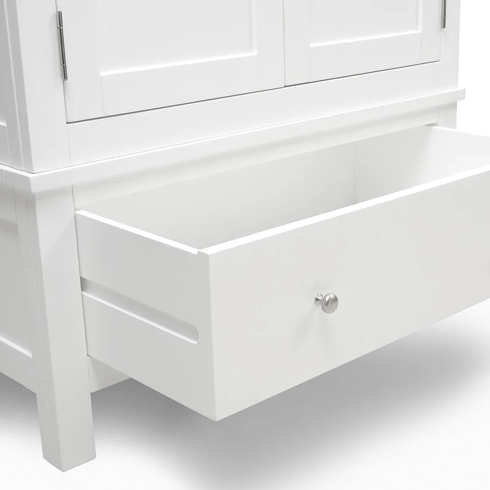 SIMPLY COTSWOLD PURE WHITE Double Wardrobe Quality Furniture Clearance Ltd