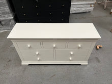 Load image into Gallery viewer, Chantilly Warm White 3 over 4 Drawer Chest furniture delivered
