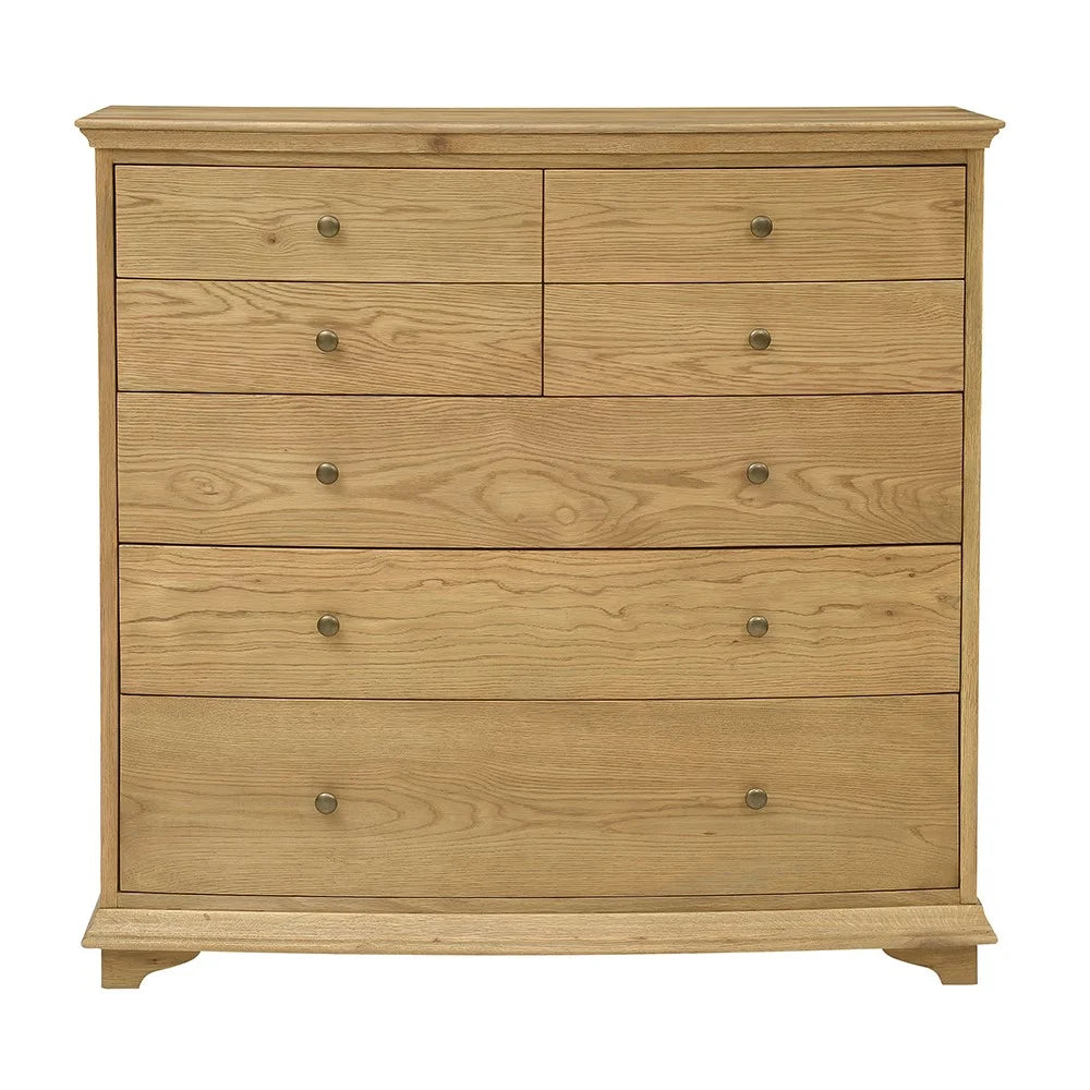 WINCHCOMBE OILED OAK
7 Drawer Chest Quality Furniture Clearance Ltd