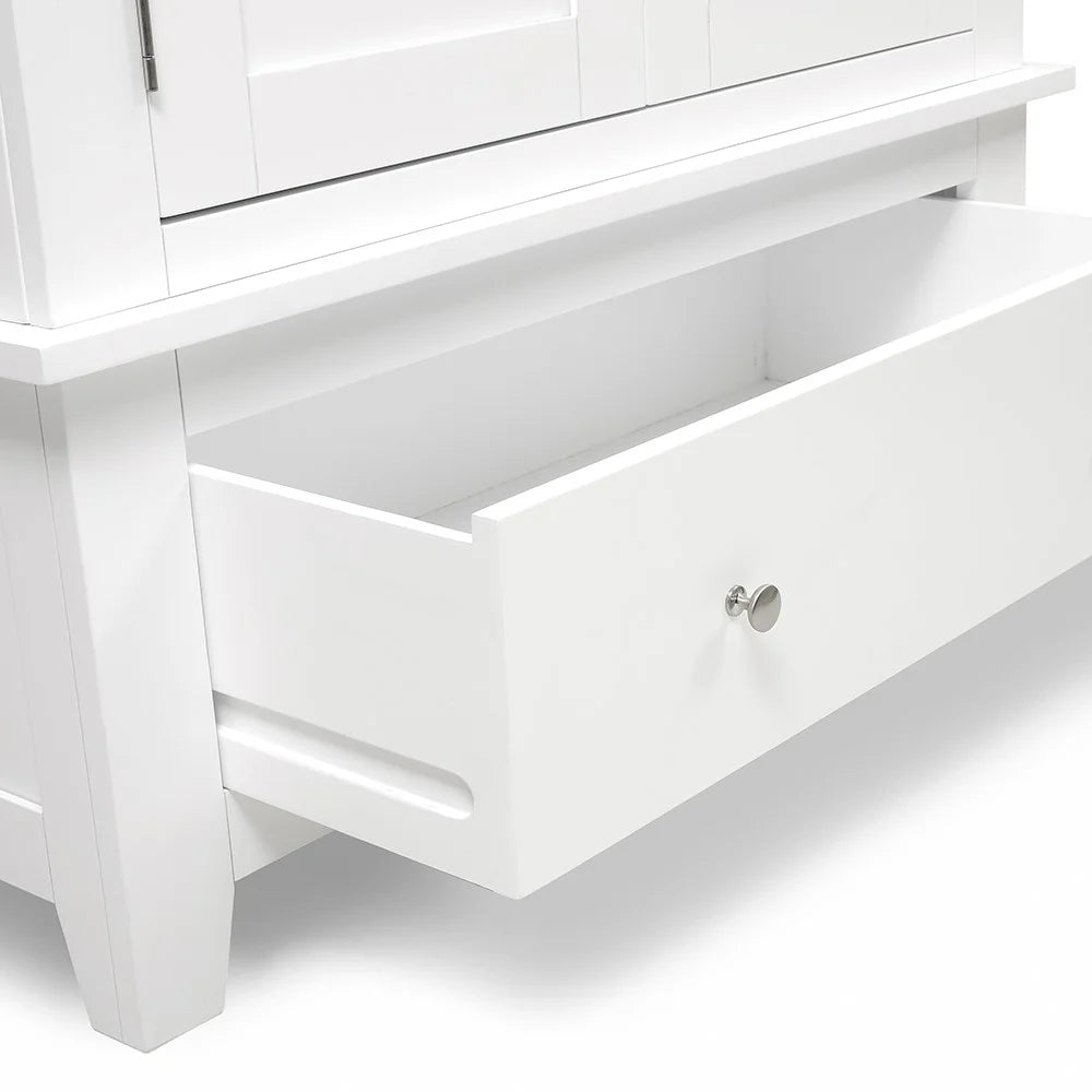 Chester Pure White Double Wardrobe furniture delivered