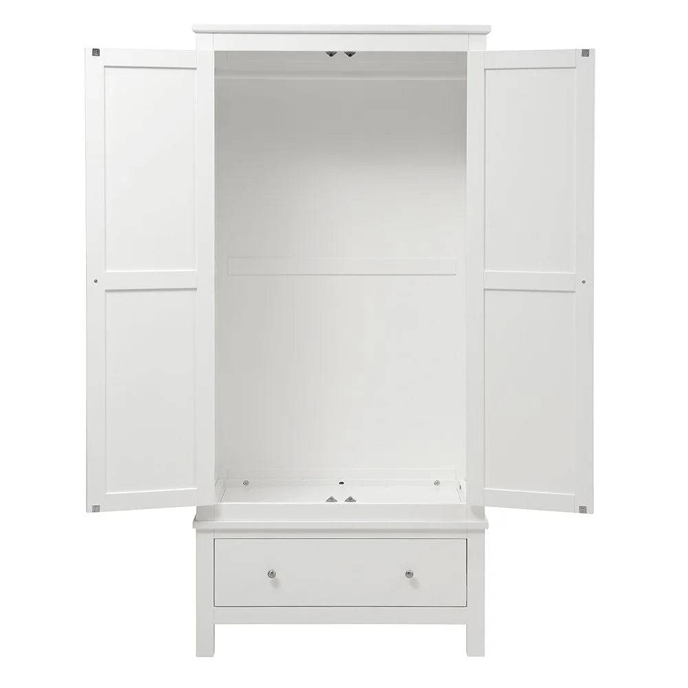 SIMPLY COTSWOLD PURE WHITE Double Wardrobe Quality Furniture Clearance Ltd