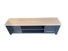 Load image into Gallery viewer, Charcoal Low Wide TV Unit - up to 80&quot;. furniture delivered

