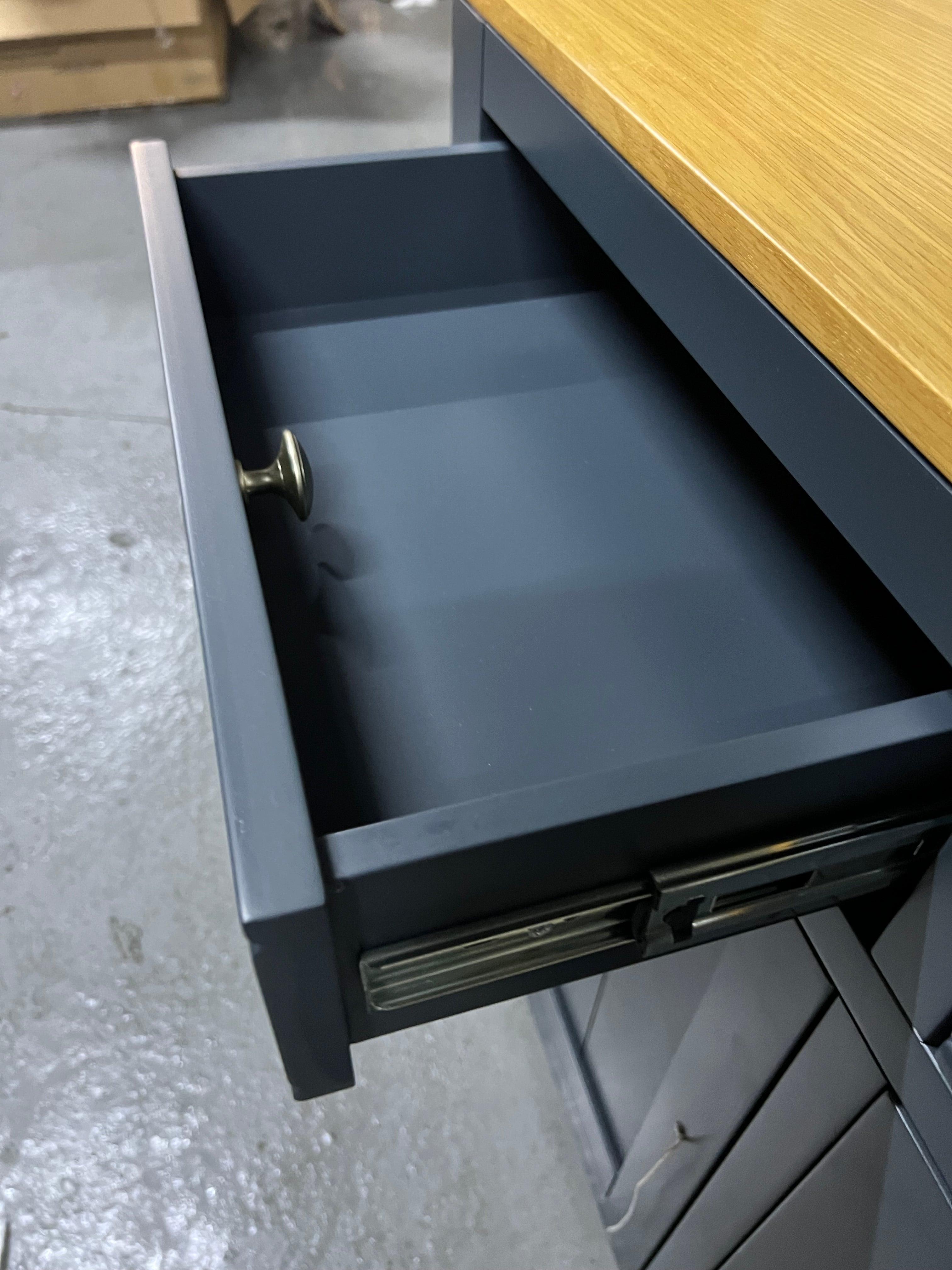 Chalford Inky Blue Cupboard Quality Furniture Clearance Ltd