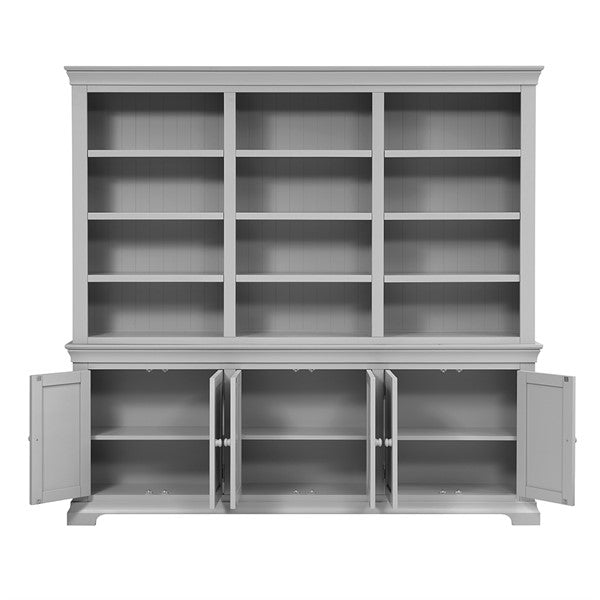 Chantilly Pebble Grey Grand Bookcase furniture delivered