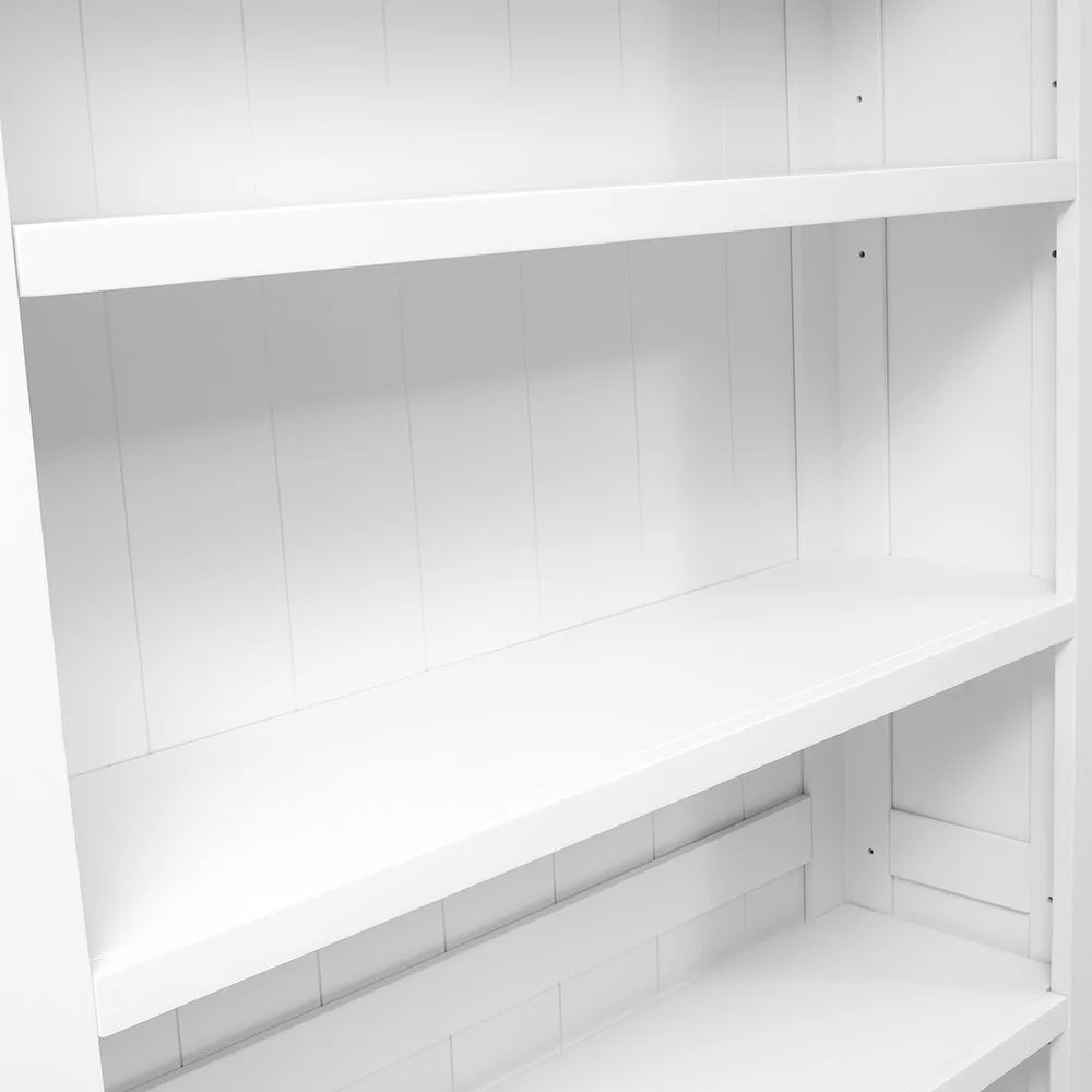 Chantilly Warm White Large Bookcase. furniture delivered