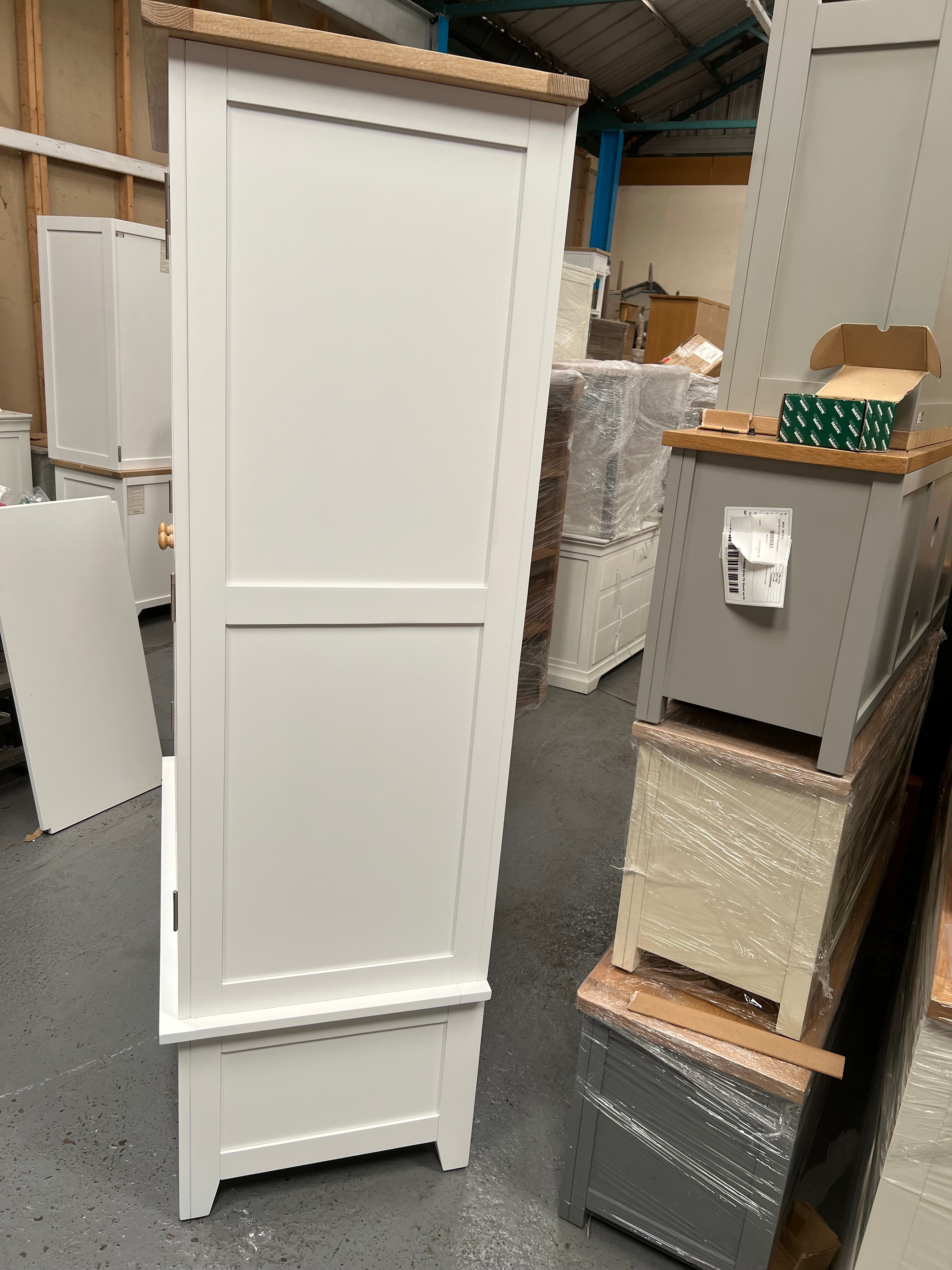 Chester Pure White Double Wardrobe furniture delivered