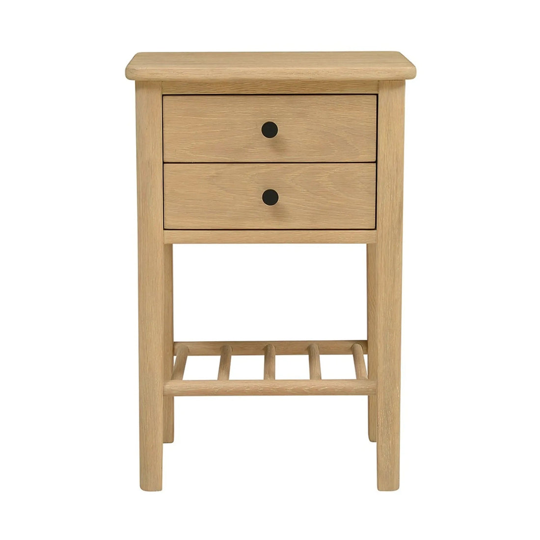 BERKELEY NORDIC OAK
2 Drawer Bedside Table Quality Furniture Clearance Ltd