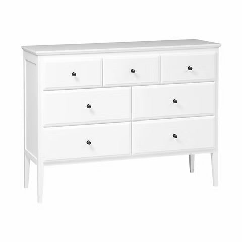 Winstone 7 Drawer Chest - Pure White Quality Furniture Clearance Ltd