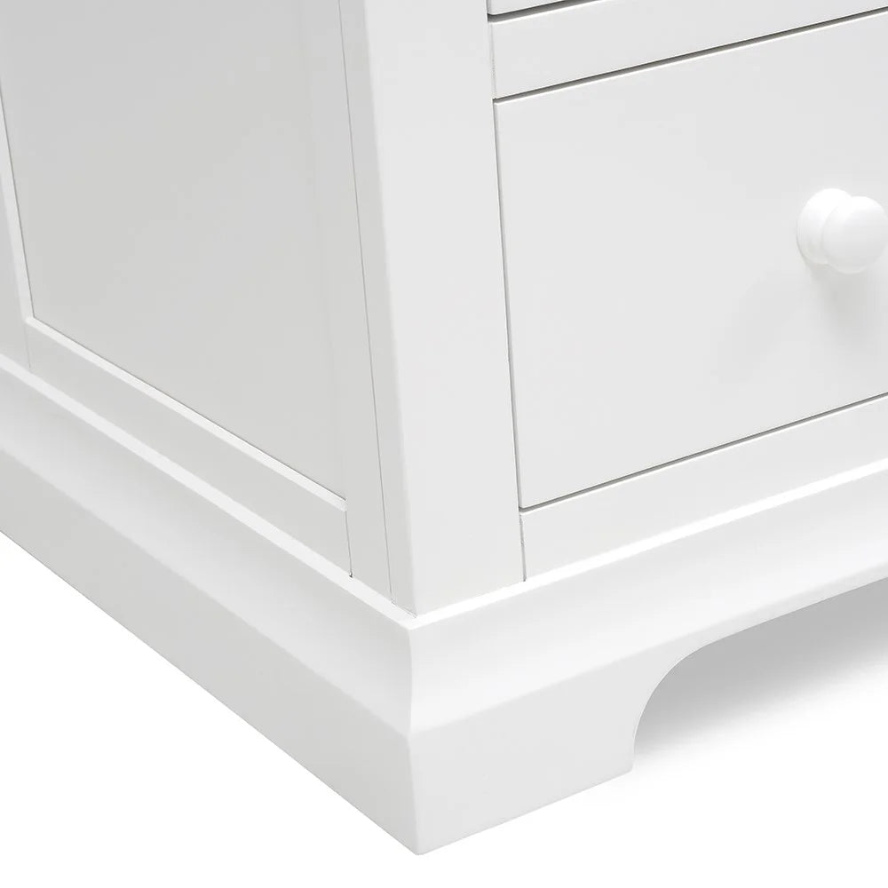 Chantilly Warm White 10 Drawer Chest Quality Furniture Clearance Ltd