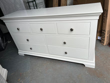 Load image into Gallery viewer, Chantilly Warm White 3 over 4 Drawer Chest furniture delivered
