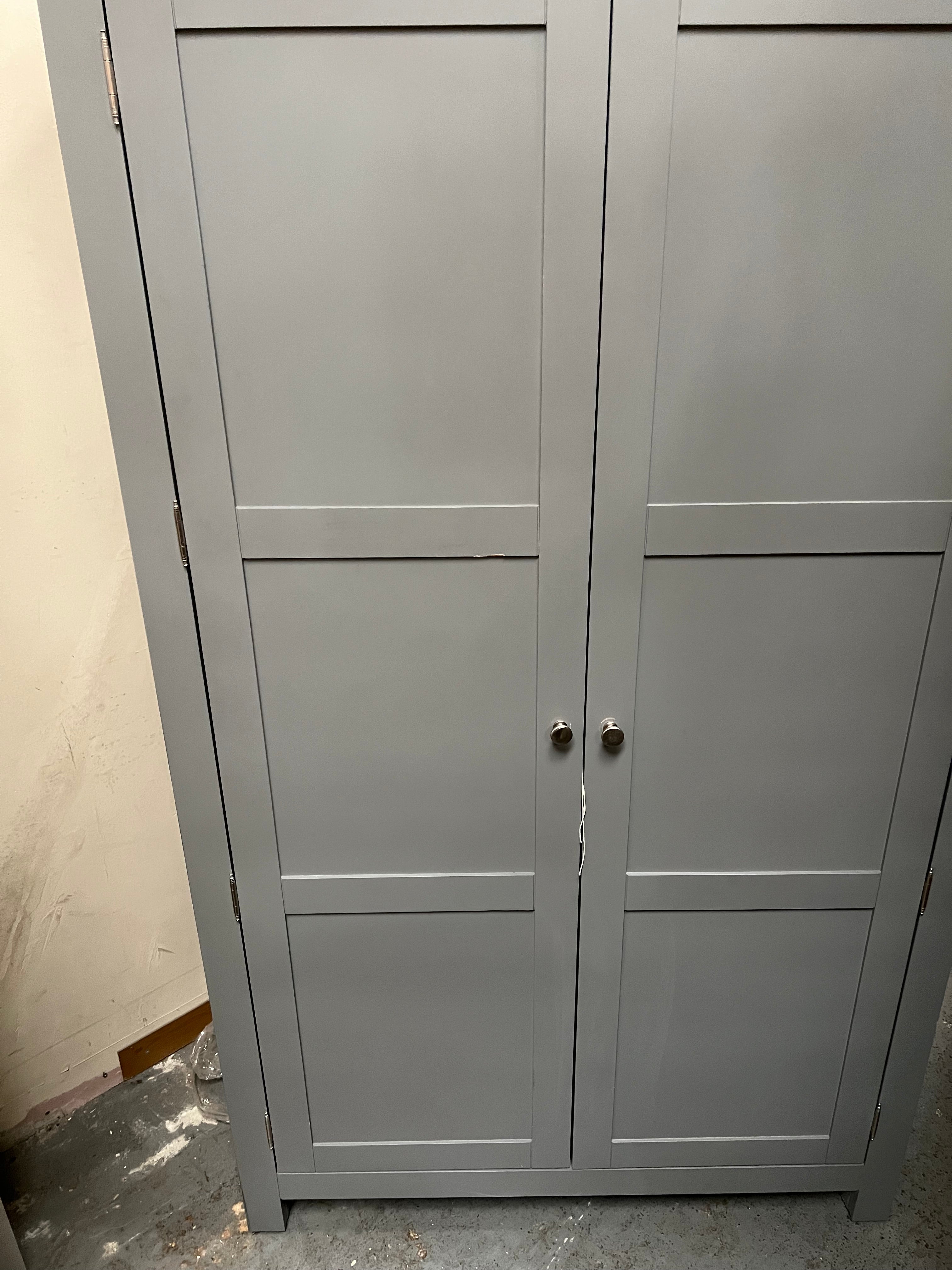 Sussex Storm Grey Double Larder. furniture delivered