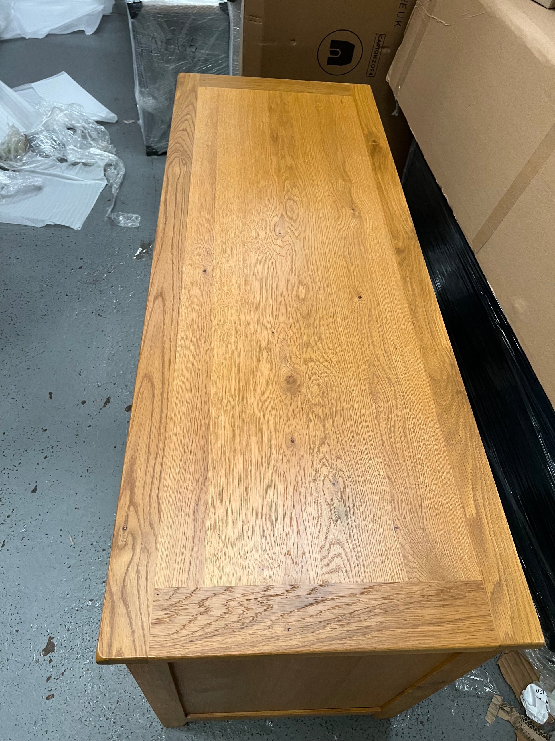 OAKLAND RUSTIC OAK Computer Desk Quality Furniture Clearance Ltd