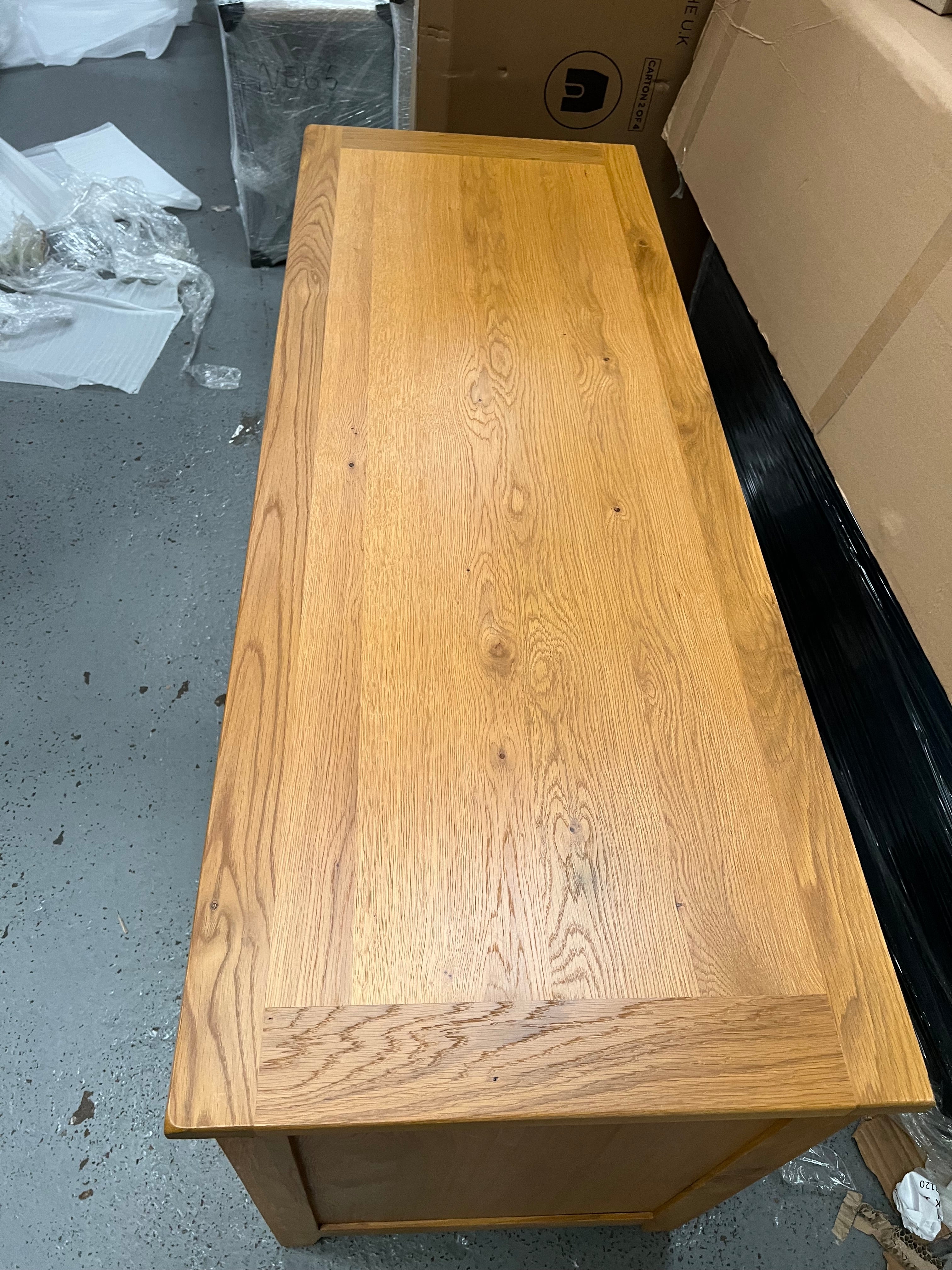 OAKLAND RUSTIC OAK Computer Desk Quality Furniture Clearance Ltd