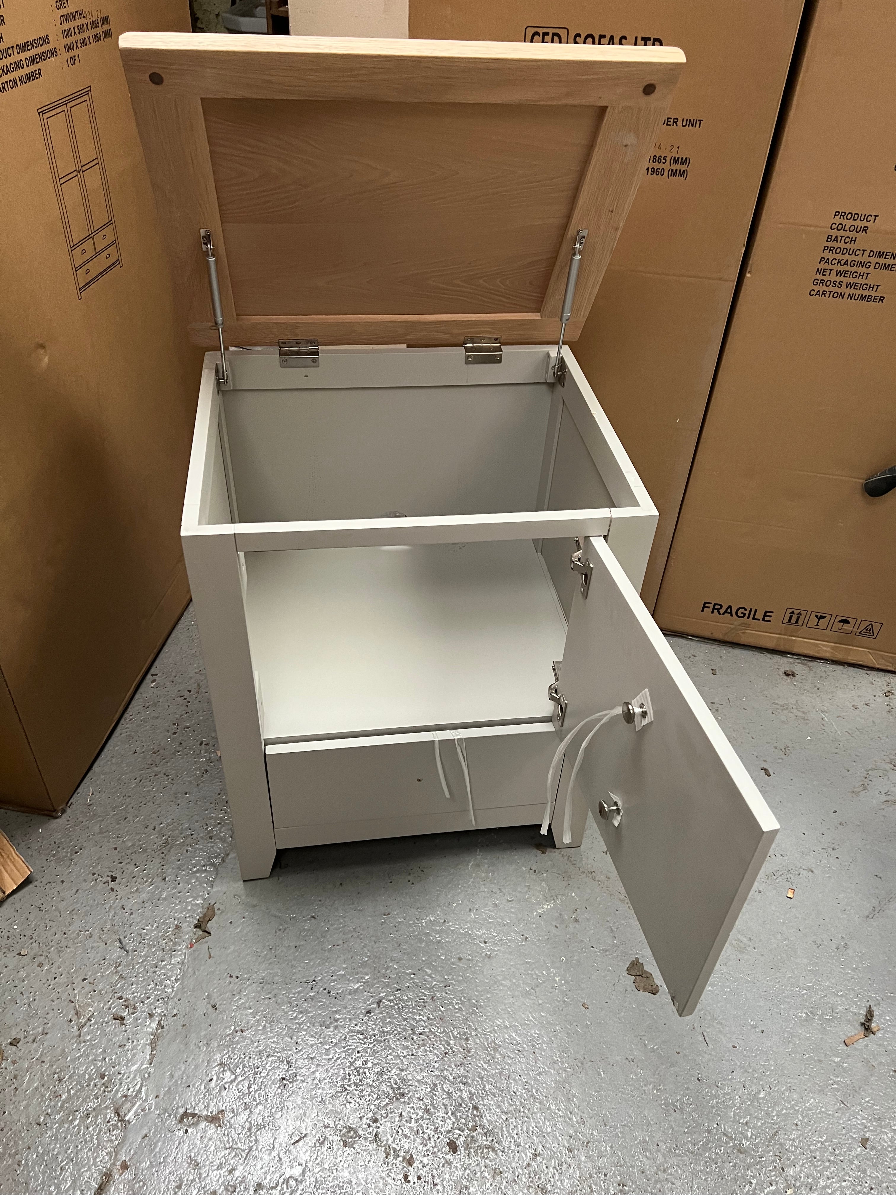 Chester Dove Grey Printer and Paper Storage Quality Furniture Clearance Ltd