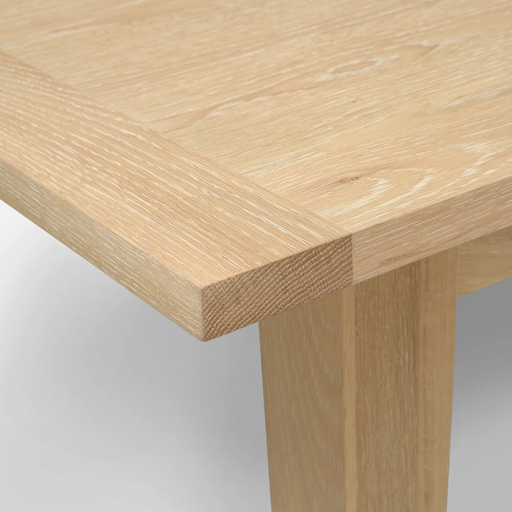 INGLESHAM WHITEWASH OAK
8-12 Seater Extending Dining Table Quality Furniture Clearance Ltd