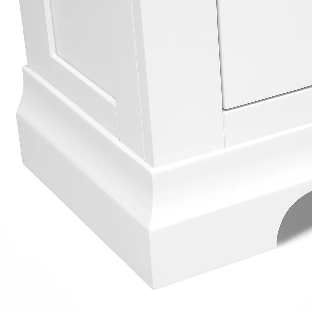 Chantilly Warm White Large Bookcase. furniture delivered