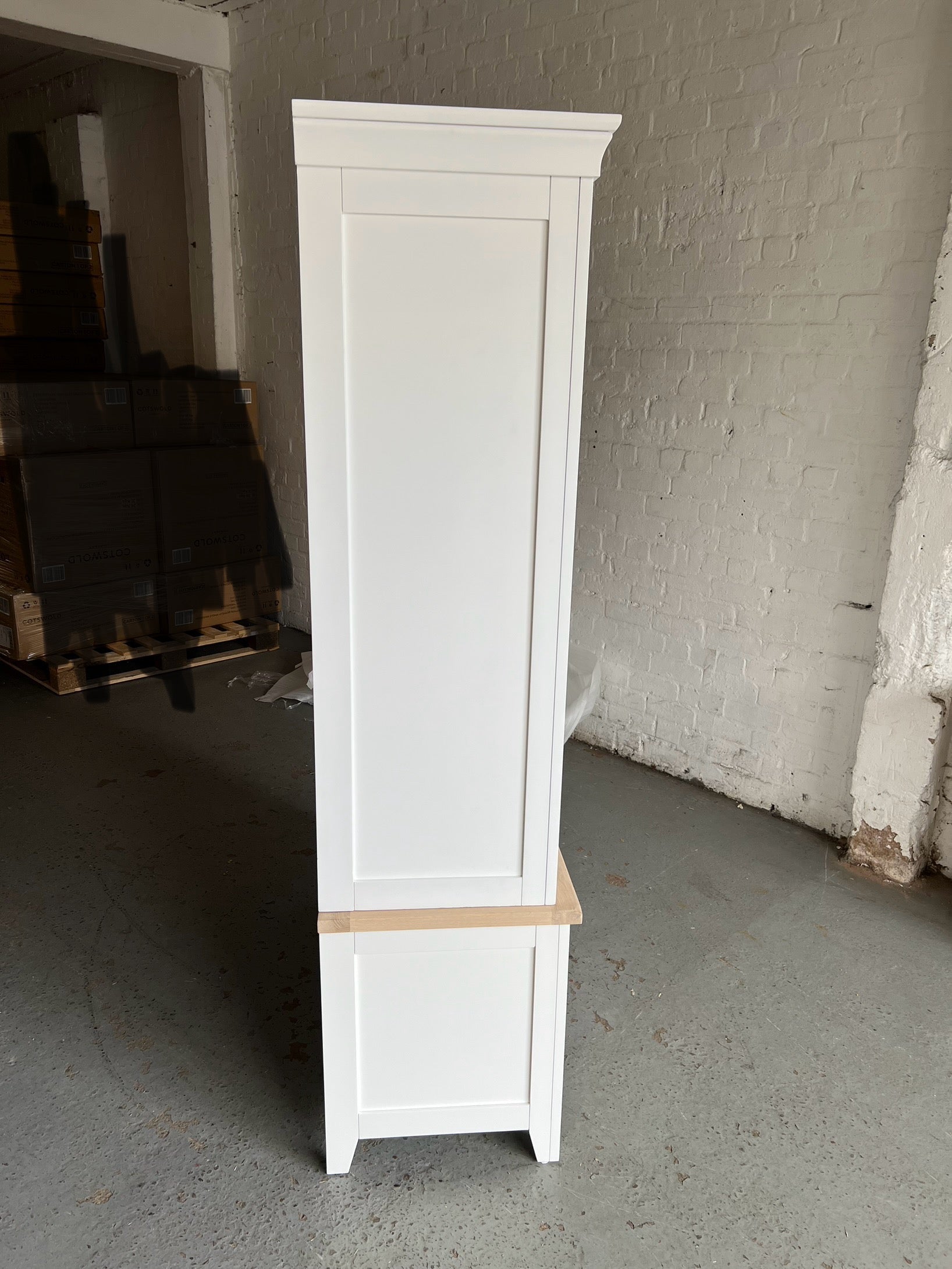 CHESTER PURE WHITE Double Larder Quality Furniture Clearance Ltd