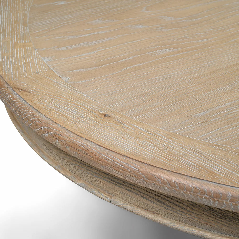 CAMILLE LIMEWASH OAK
Extending Round Dining Table Quality Furniture Clearance Ltd