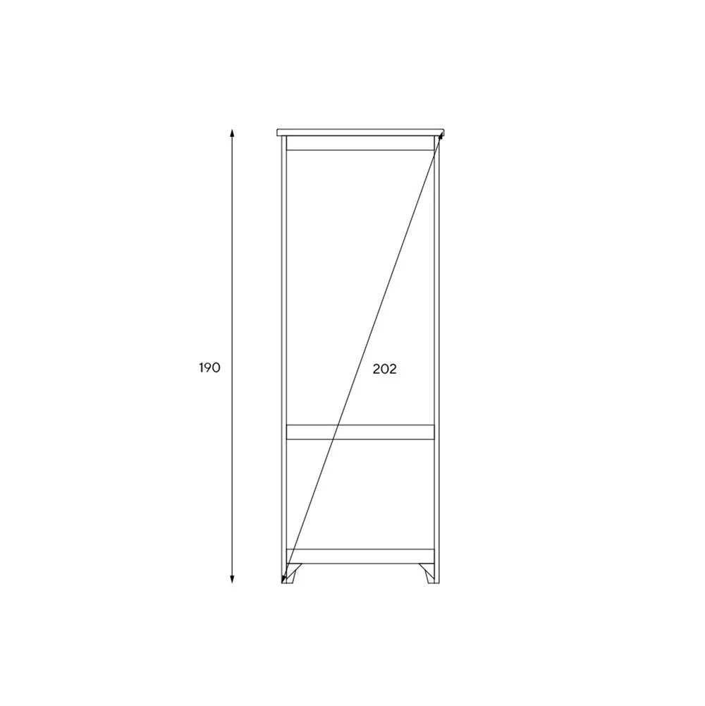 Chester Dove Grey Narrow Larder Quality Furniture Clearance Ltd