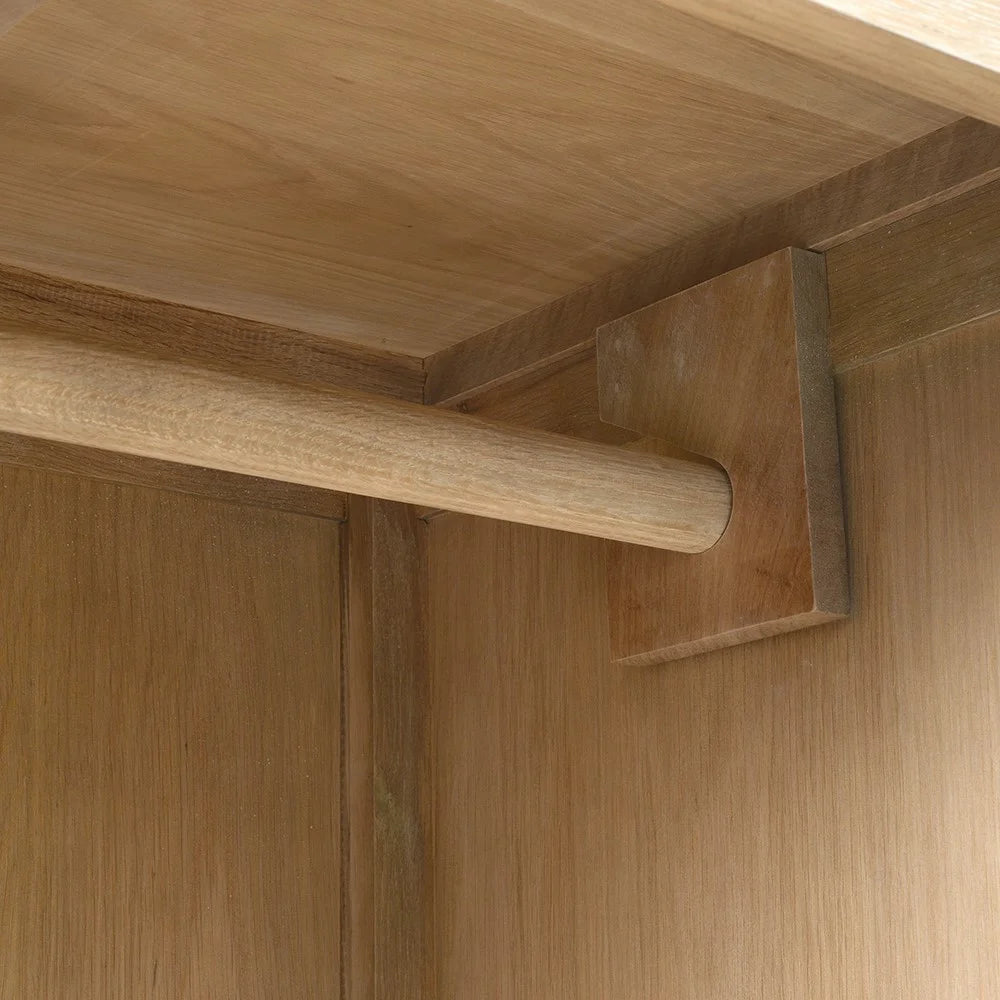 CAMILLE LIMEWASH OAK Double Wardrobe Quality Furniture Clearance Ltd