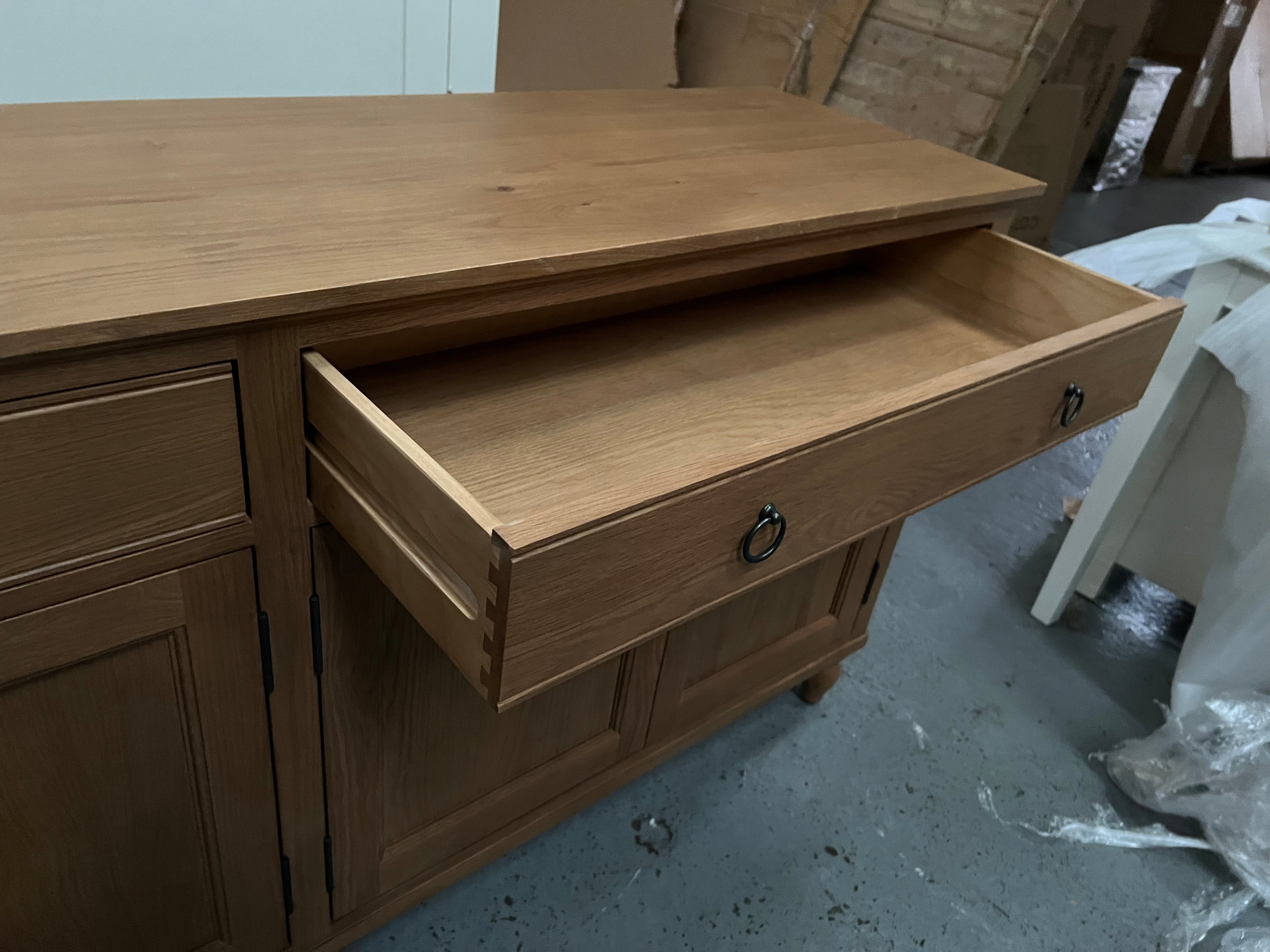 Elkstone Mellow Oak Extra Large Sideboard Quality Furniture Clearance Ltd