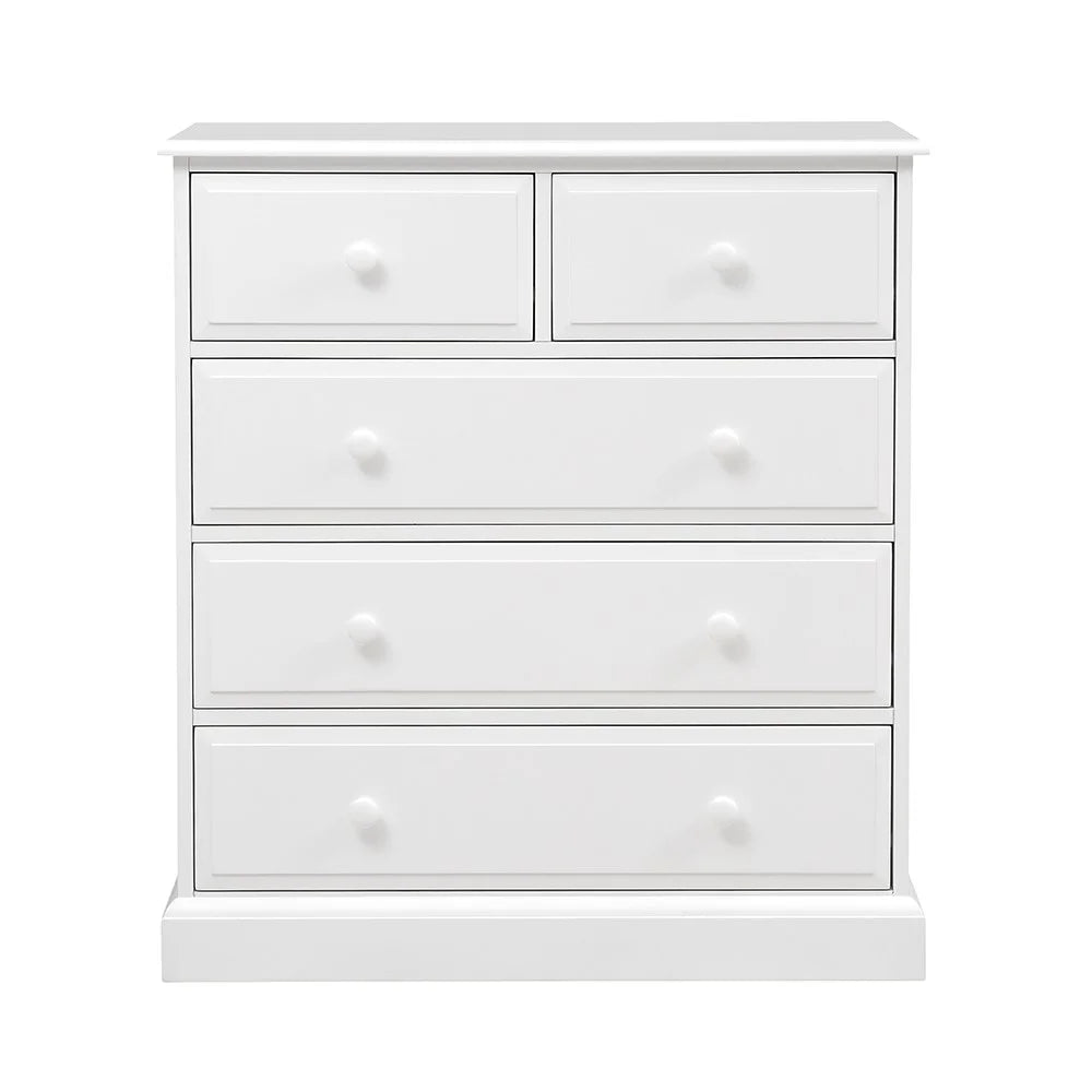 PENSHAM PURE WHITE
5 Drawer Chest furniture delivered
