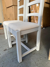 Load image into Gallery viewer, 4 x CHESTER DOVE GREY
Ladderback Dining Chairs Quality Furniture Clearance Ltd
