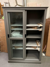 Load image into Gallery viewer, Stow Flint Grey Glazed Display Cabinet furniture delivered
