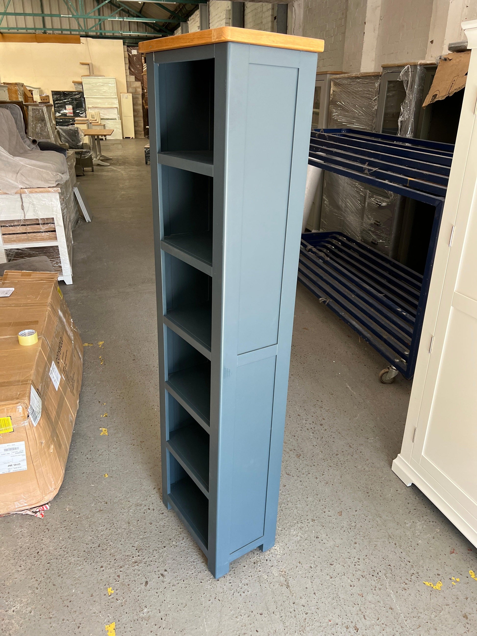 WESTCOTE INKY BLUE
Tall Slim Bookcase Quality Furniture Clearance Ltd