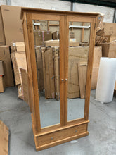 Load image into Gallery viewer, Appleby Light Oak Double Wardrobe with Mirrors Wardrobe. furniture delivered
