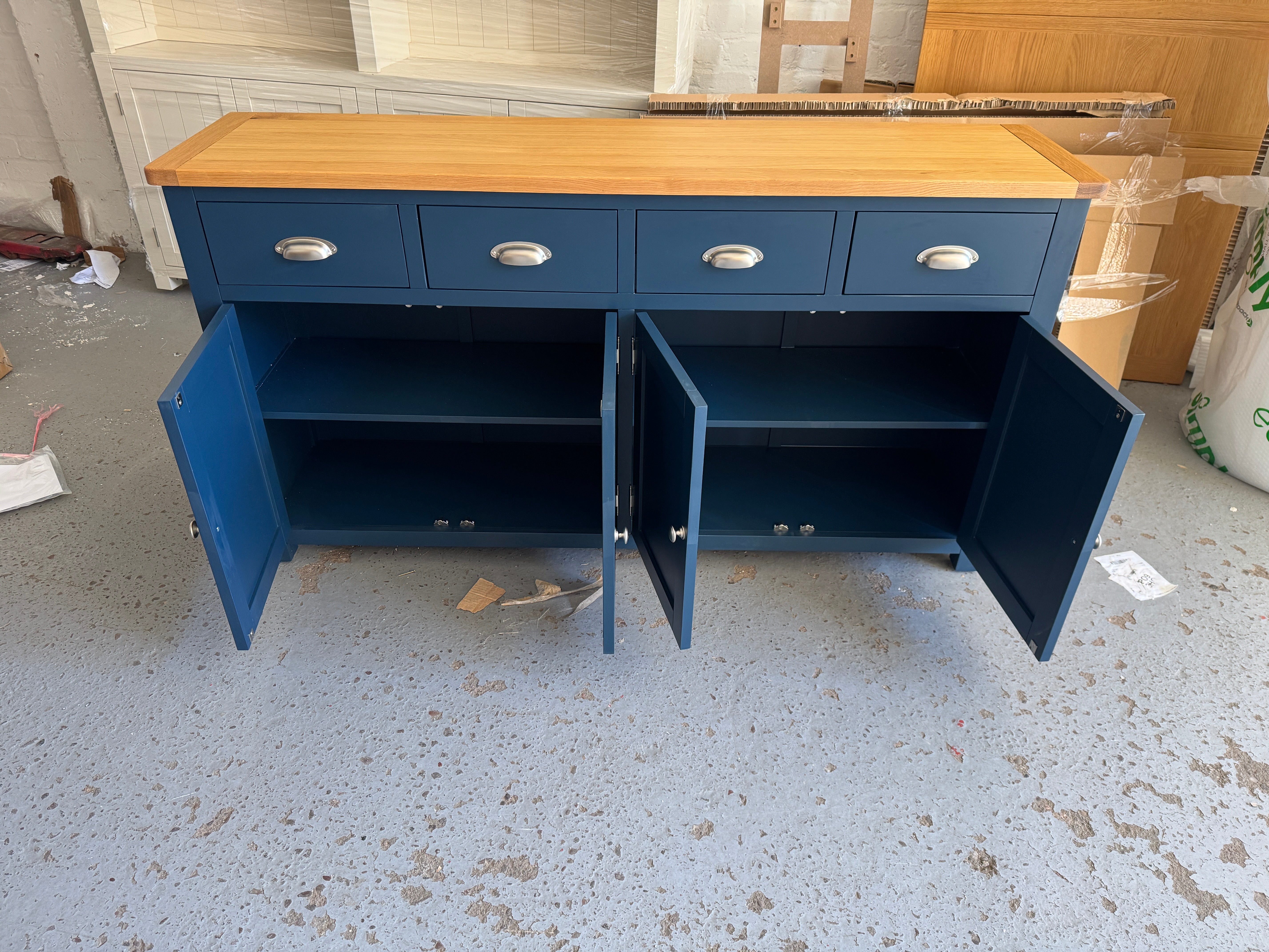 SUSSEX MIDNIGHT BLUE Extra Large Sideboard furniture delivered