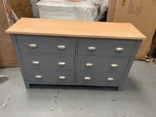Load image into Gallery viewer, Storm Grey 6 Drawer Low and Wide Chest/sideboard. furniture delivered
