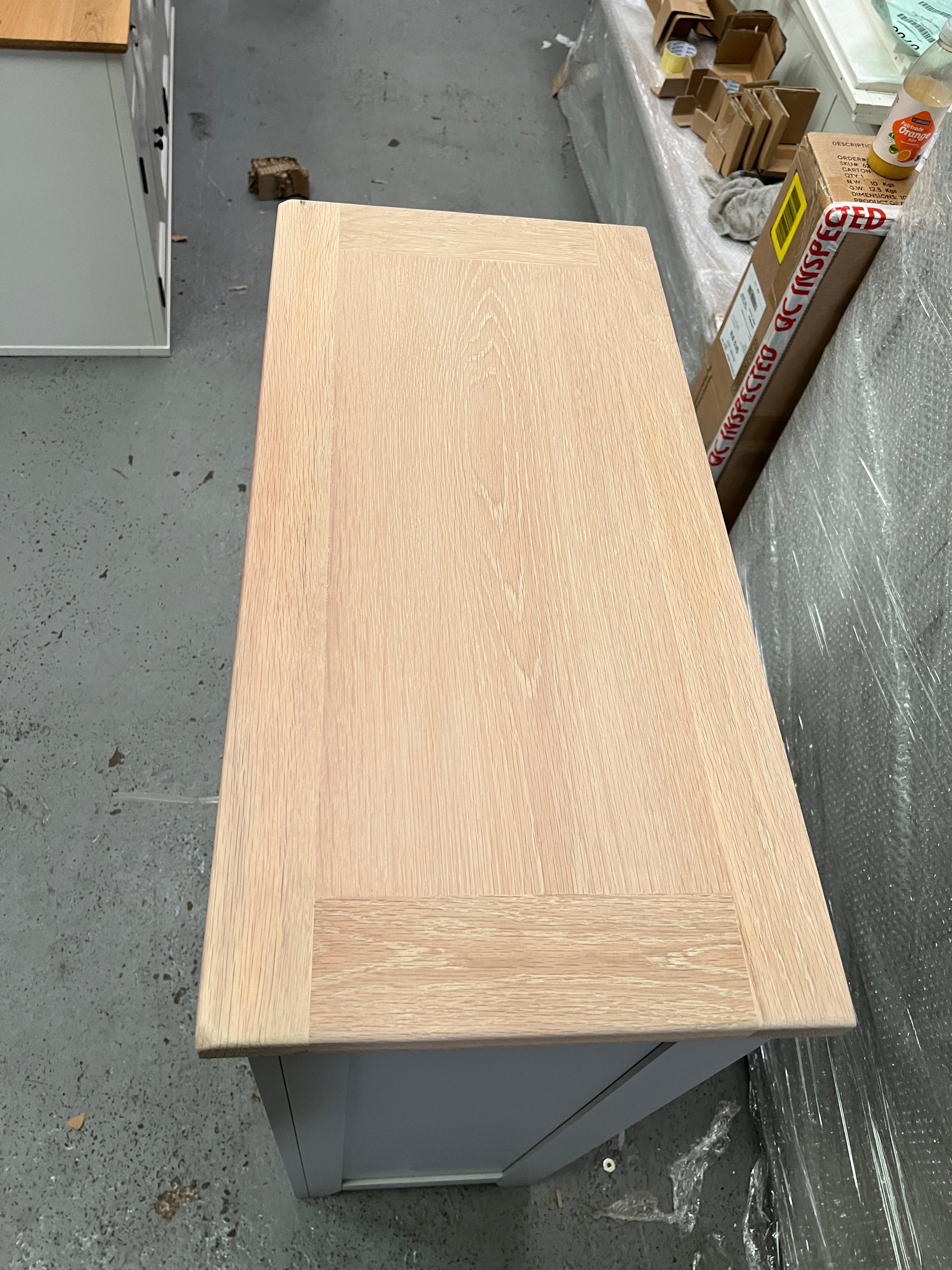 Chester Dove Grey Large Shoe Cupboard furniture delivered 